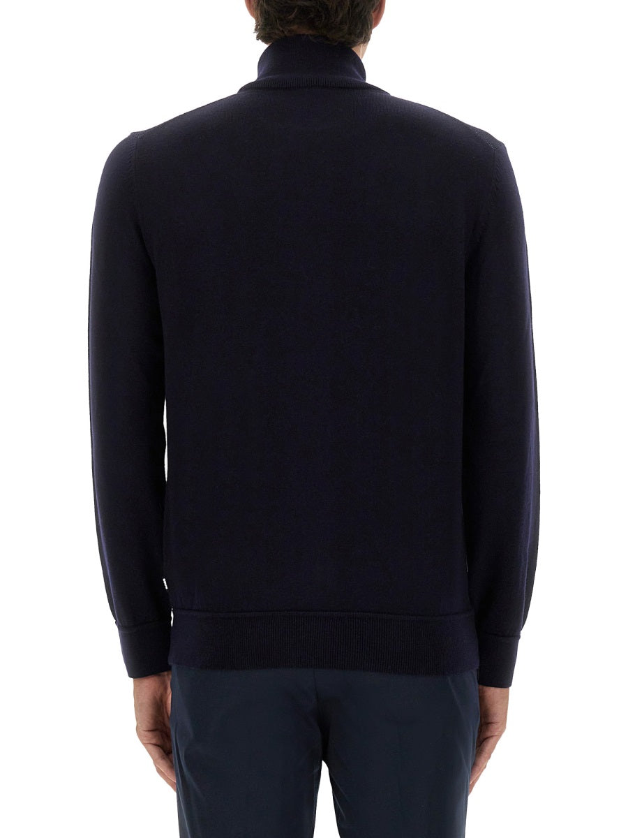 Boss Men Shirt With Zip. BOSS