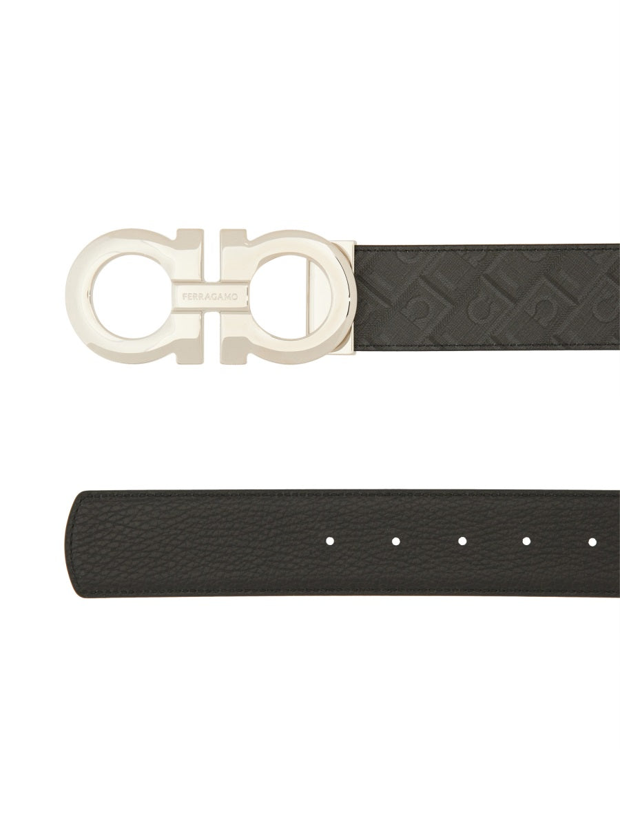 Ferragamo Men Reversible "Hooks" Belt FERRAGAMO