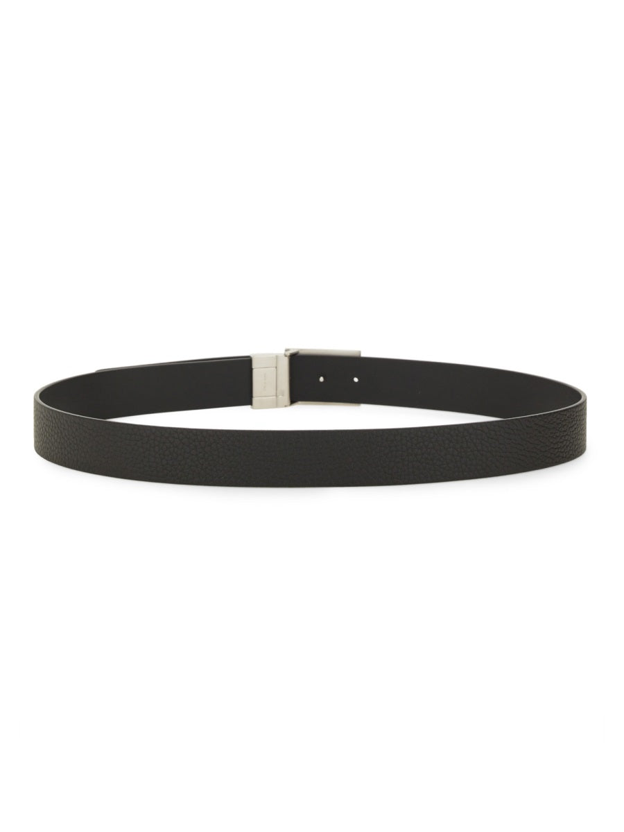 Zegna Men Cintura Reversibile Con Fibbia "Z" Monogram ZEGNA