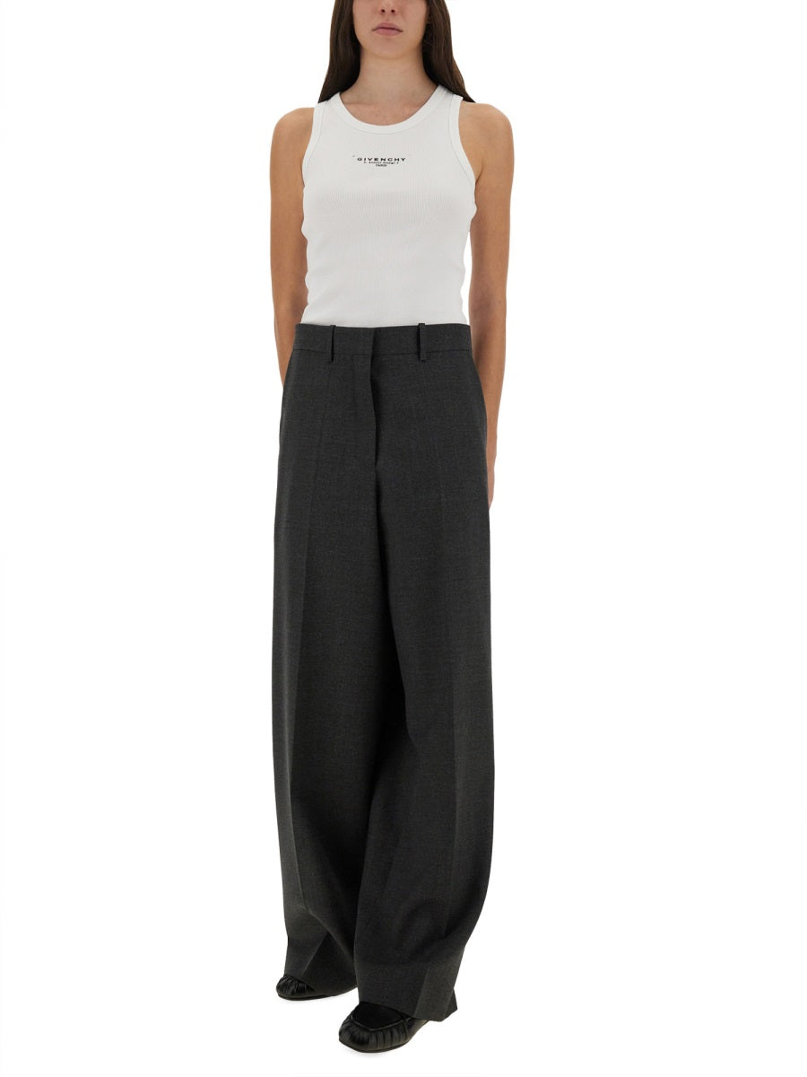 Givenchy Women Slim Tank Top With Logo Print GIVENCHY