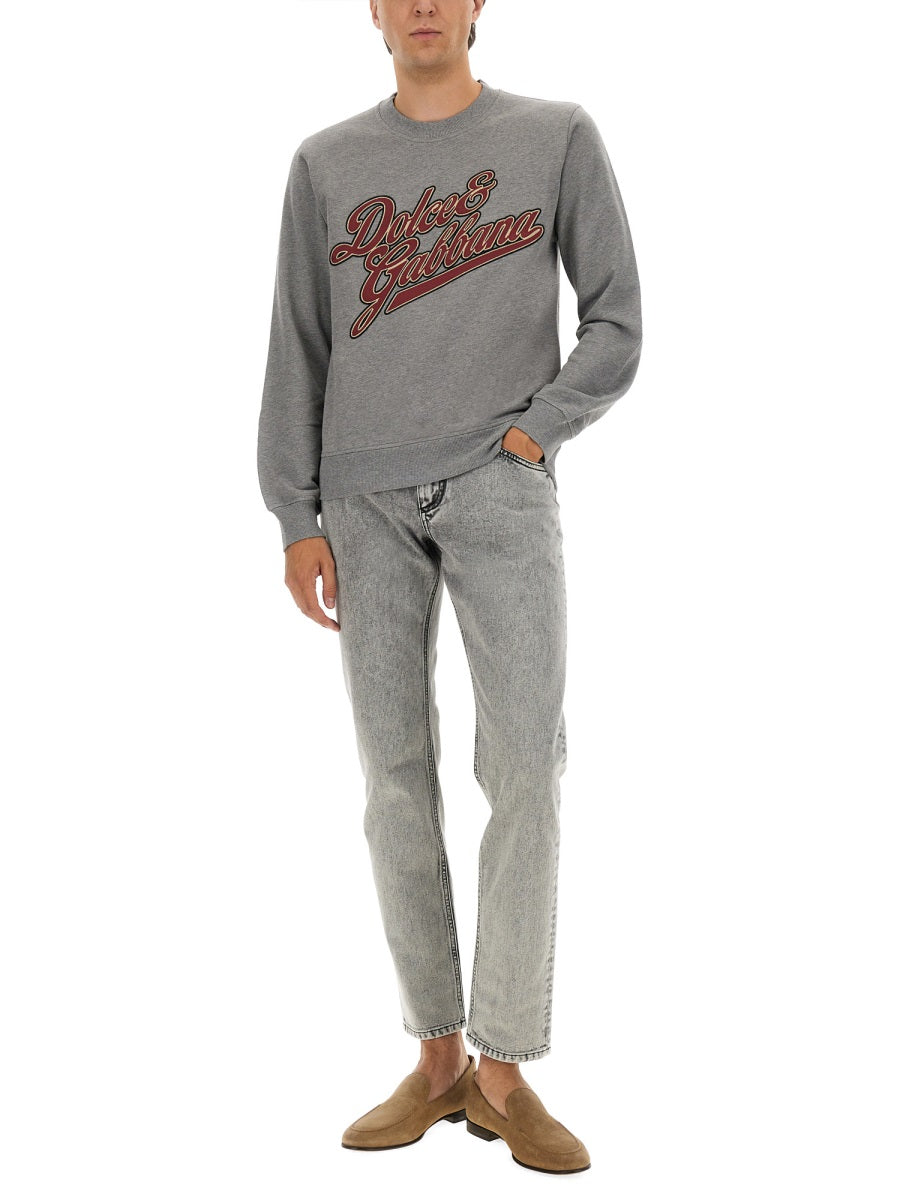 Dolce & Gabbana Men Jersey With Embroidery DOLCE & GABBANA