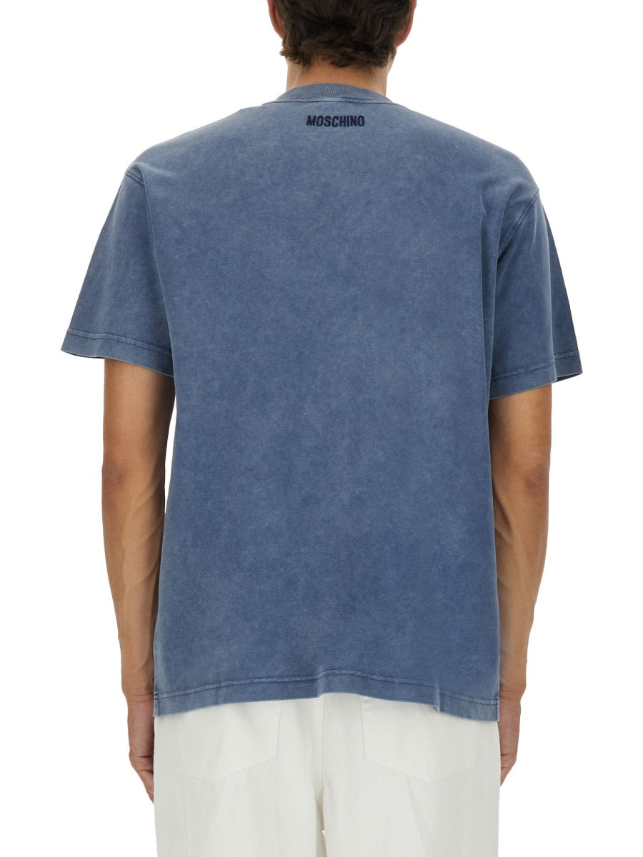 Moschino Men "Smiley®" Heavy Cotton T-Shirt MOSCHINO