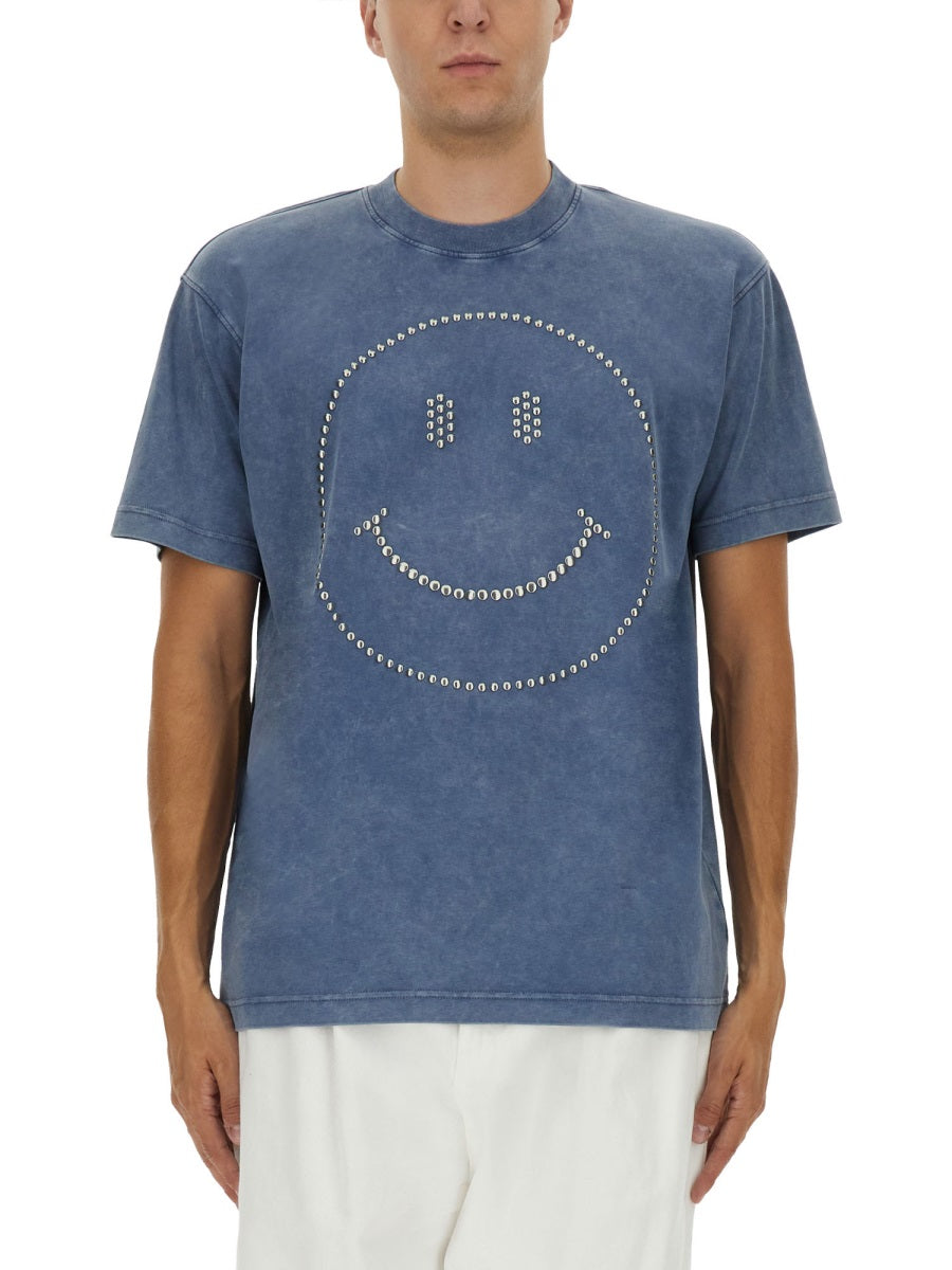 Moschino Men "Smiley®" Heavy Cotton T-Shirt MOSCHINO