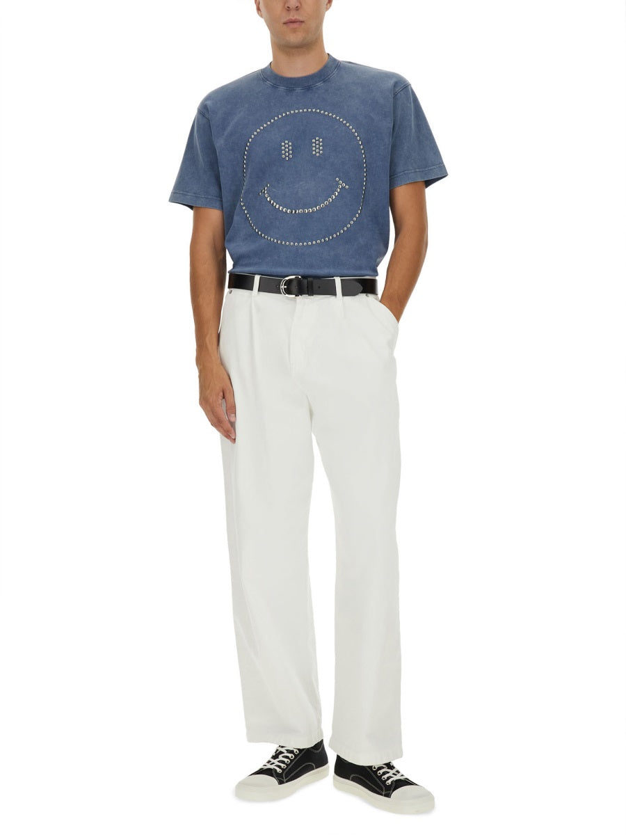 Moschino Men "Smiley®" Heavy Cotton T-Shirt MOSCHINO