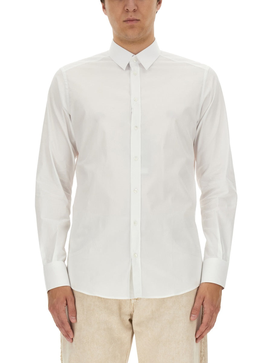 Dolce & Gabbana Men Gold Fit Cotton Shirt DOLCE & GABBANA