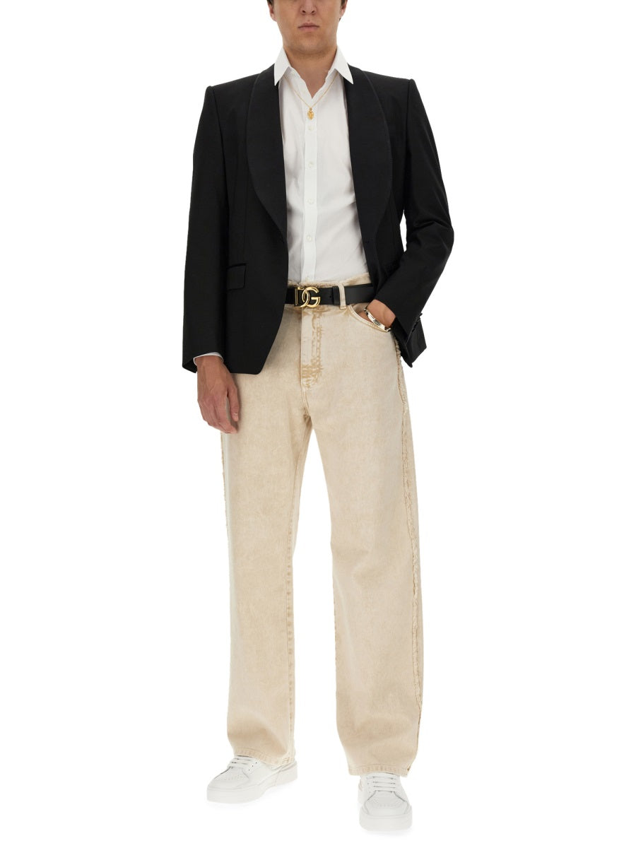 Dolce & Gabbana Men Gold Fit Cotton Shirt DOLCE & GABBANA
