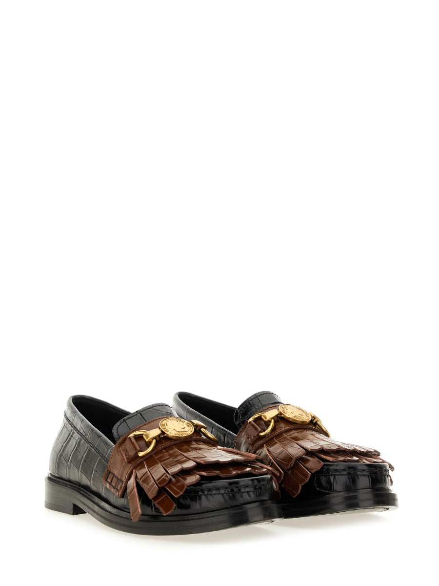 Moschino Women Moccasin With Bangs And Coin MOSCHINO