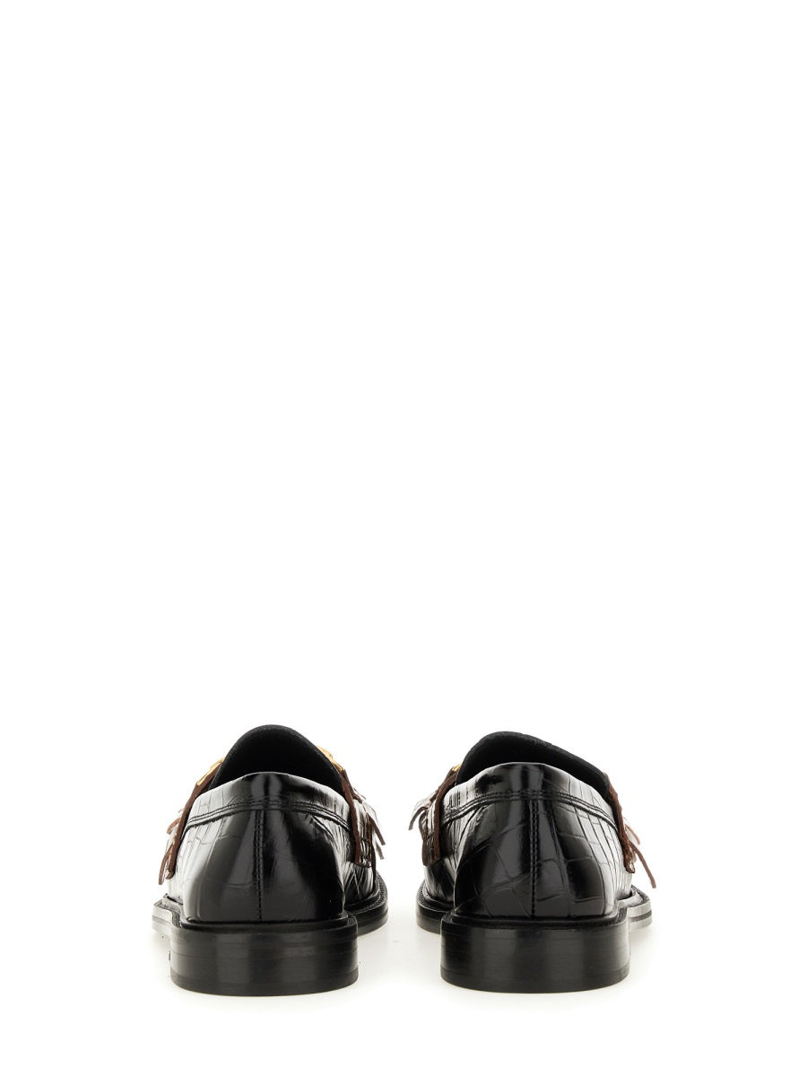 Moschino Women Moccasin With Bangs And Coin MOSCHINO