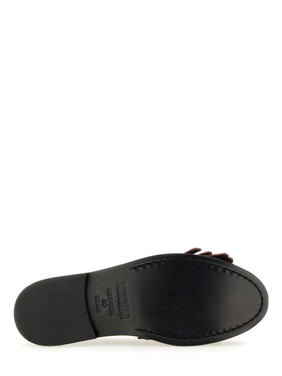 Moschino Women Moccasin With Bangs And Coin MOSCHINO