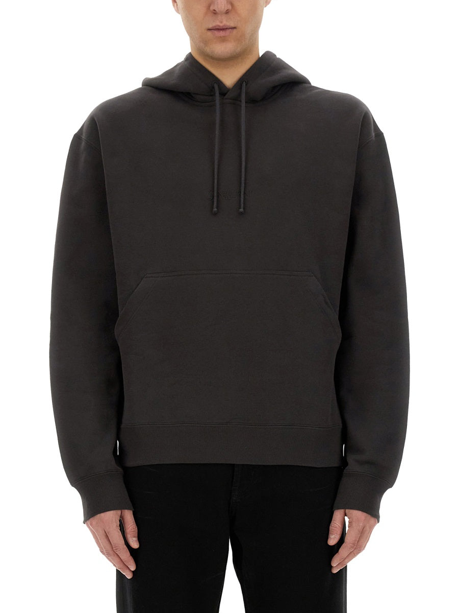 Saint Laurent Men Hooded Sweatshirt With Logo SAINT LAURENT