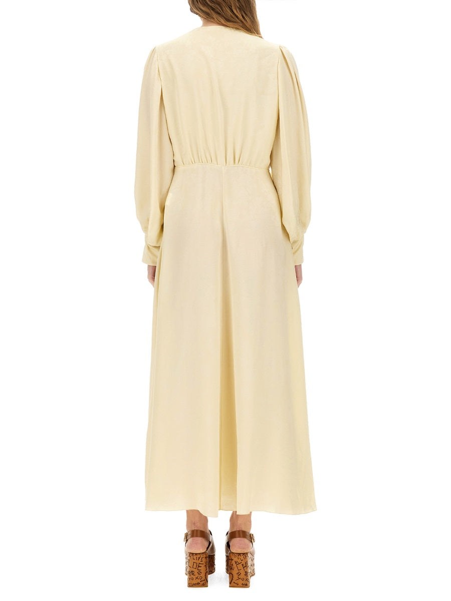 Chloé Women Ruched Silk Dress CHLOE