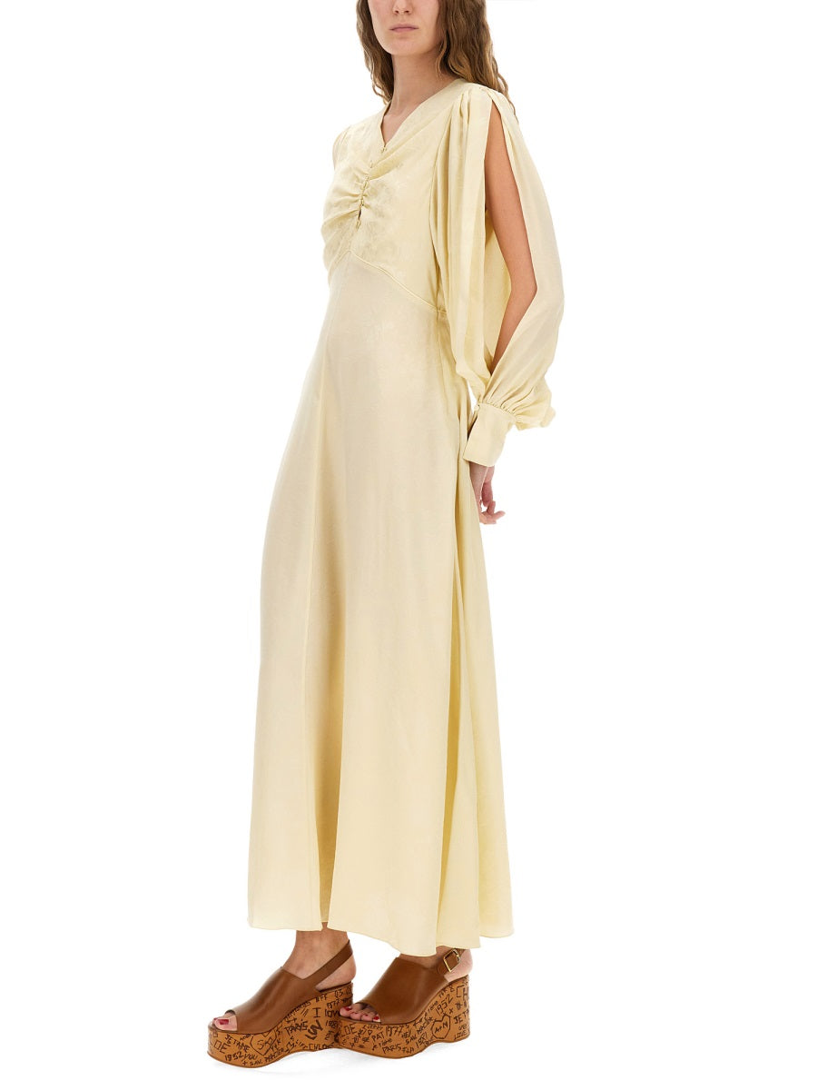 Chloé Women Ruched Silk Dress CHLOE