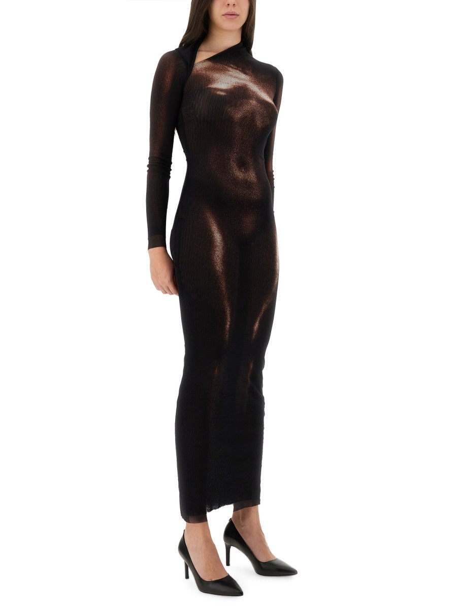 Jean Paul Gaultier Women "Body Dust" Print Dress JEAN PAUL GAULTIER