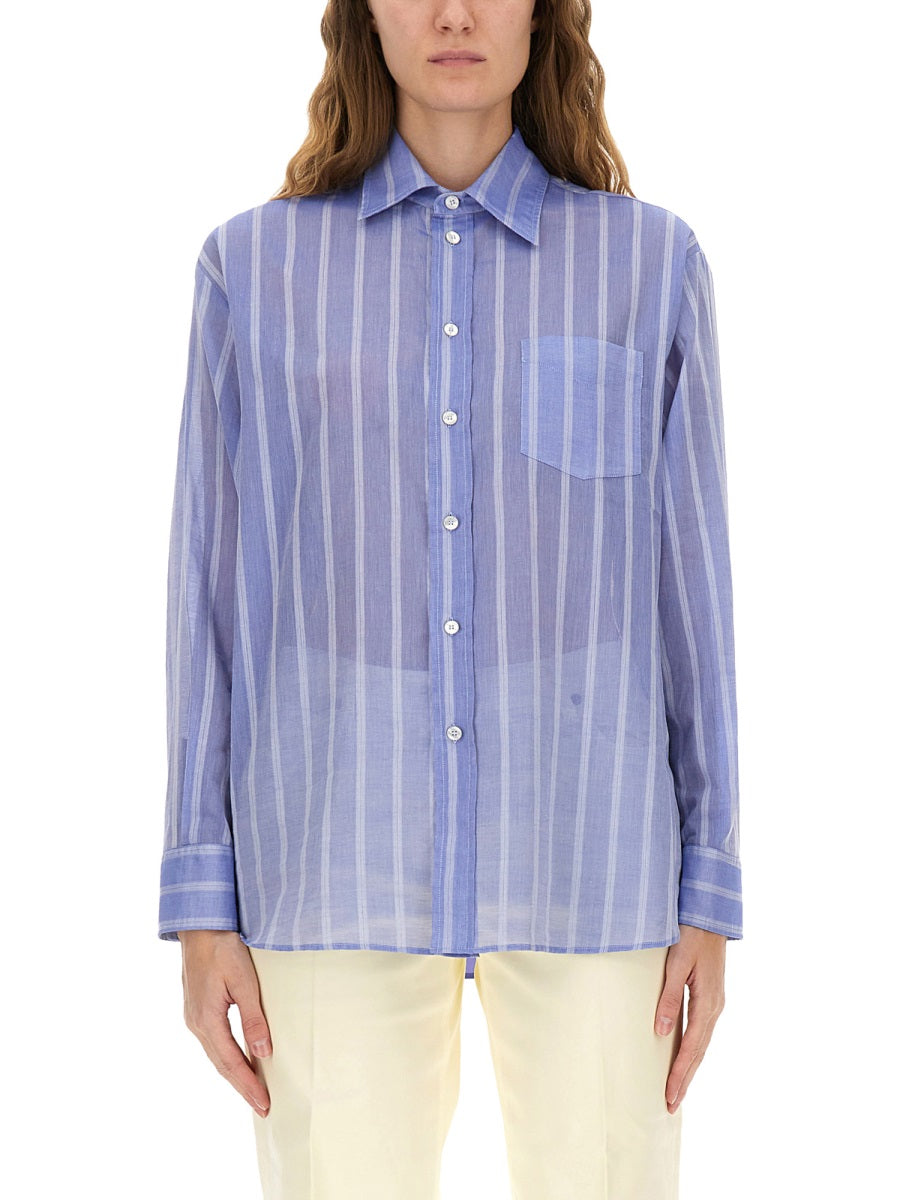 Etro Women Striped Cotton Shirt ETRO
