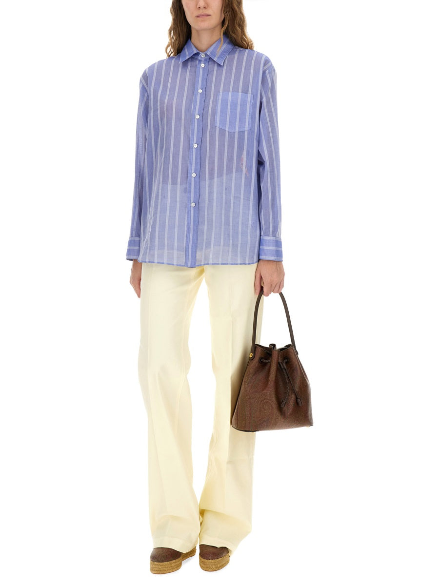 Etro Women Striped Cotton Shirt ETRO
