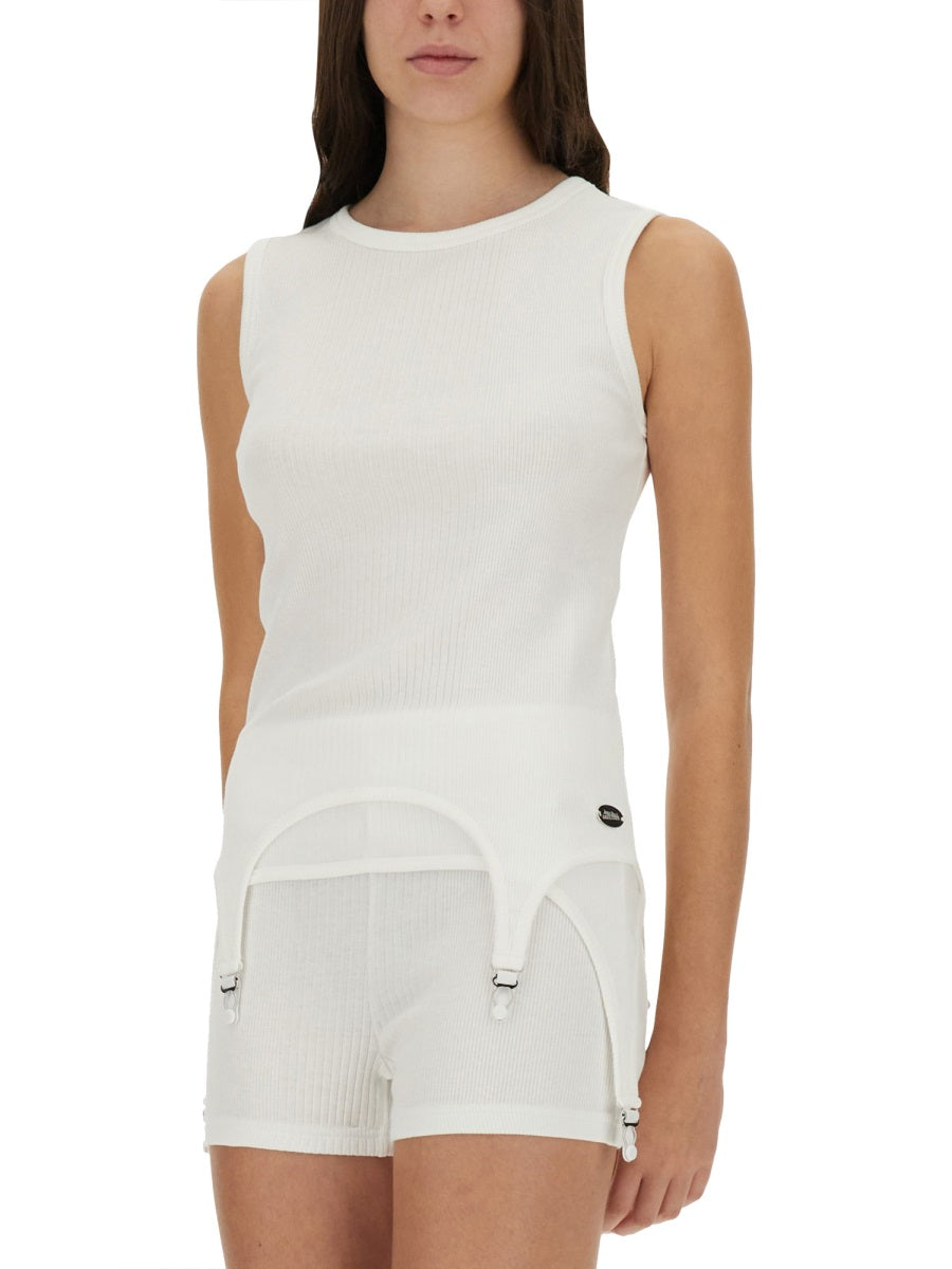 Jean Paul Gaultier Women Top With Garter Detail JEAN PAUL GAULTIER