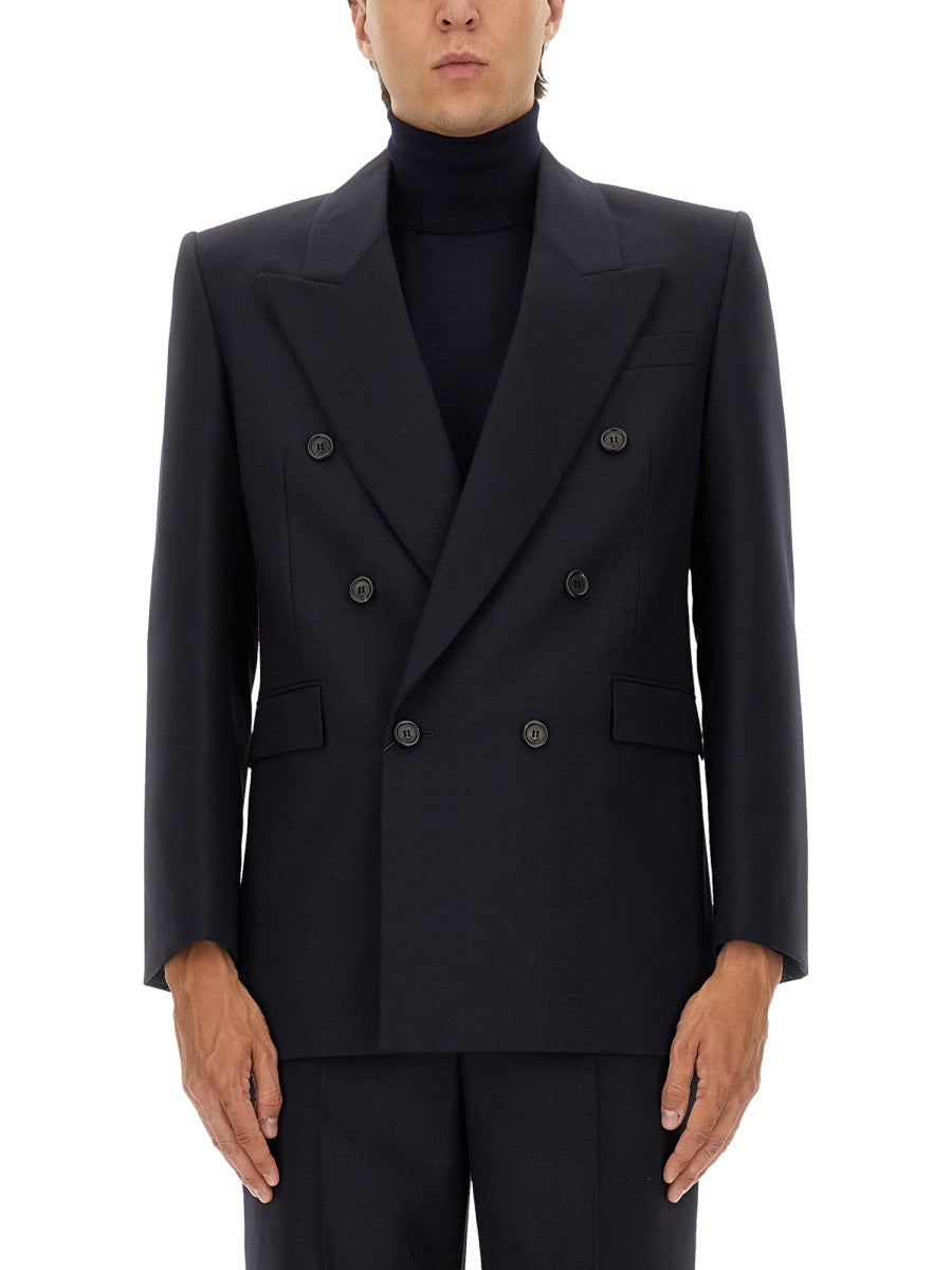Saint Laurent Men Double-Breasted Wool Jacket SAINT LAURENT