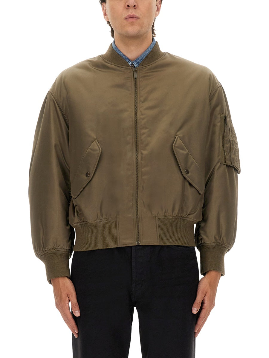Saint Laurent Men Water-Repellent Bomber Jacket SAINT LAURENT