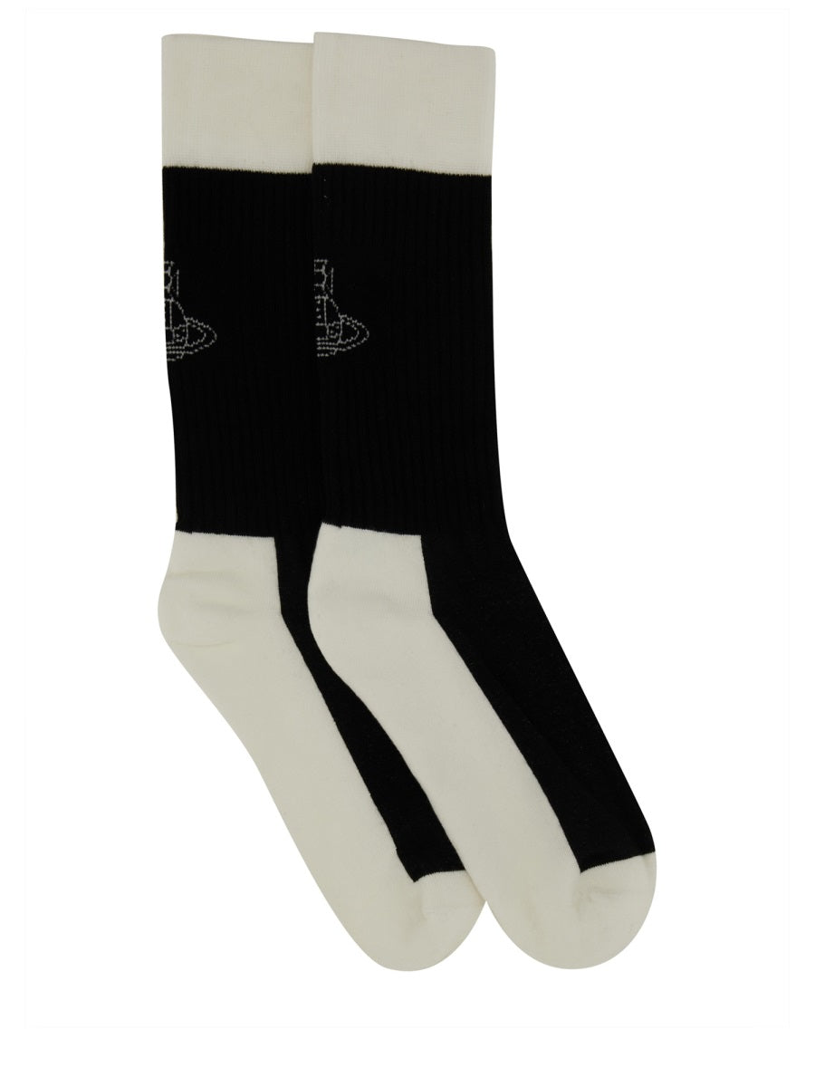 Vivienne Westwood Women Socks With Logo VIVIENNE WESTWOOD