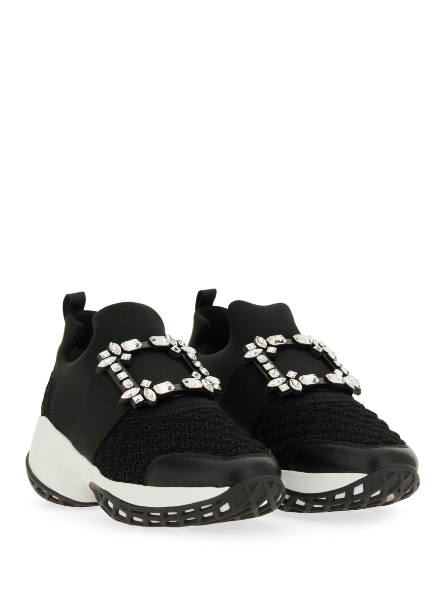Roger Vivier Women "Viv' Run" Fabric Sneaker ROGER VIVIER