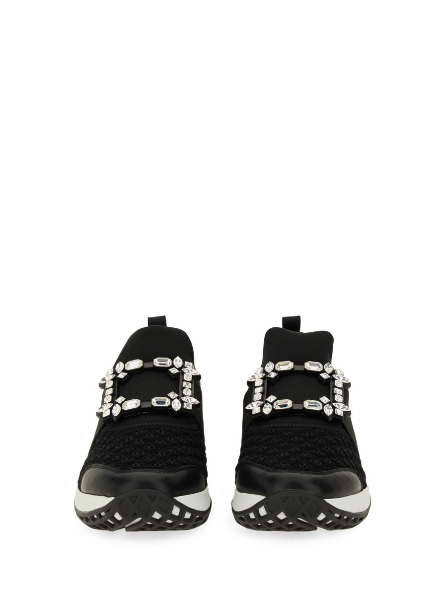Roger Vivier Women "Viv' Run" Fabric Sneaker ROGER VIVIER