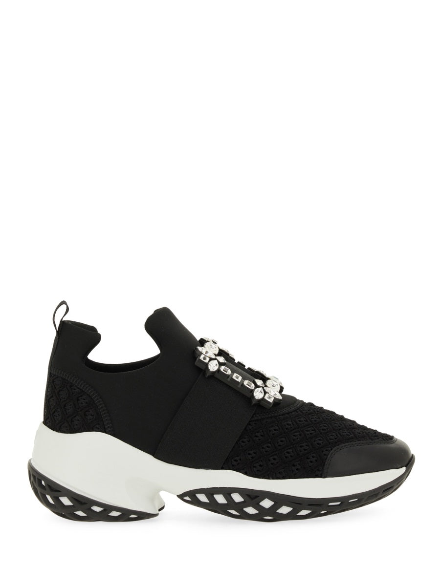 Roger Vivier Women "Viv' Run" Fabric Sneaker ROGER VIVIER