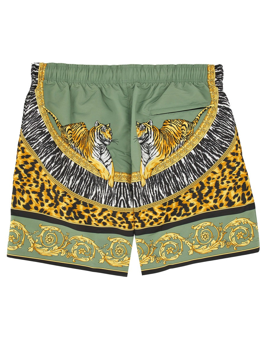 Versace Men "Wild Cats" Beach Bermuda Shorts VERSACE