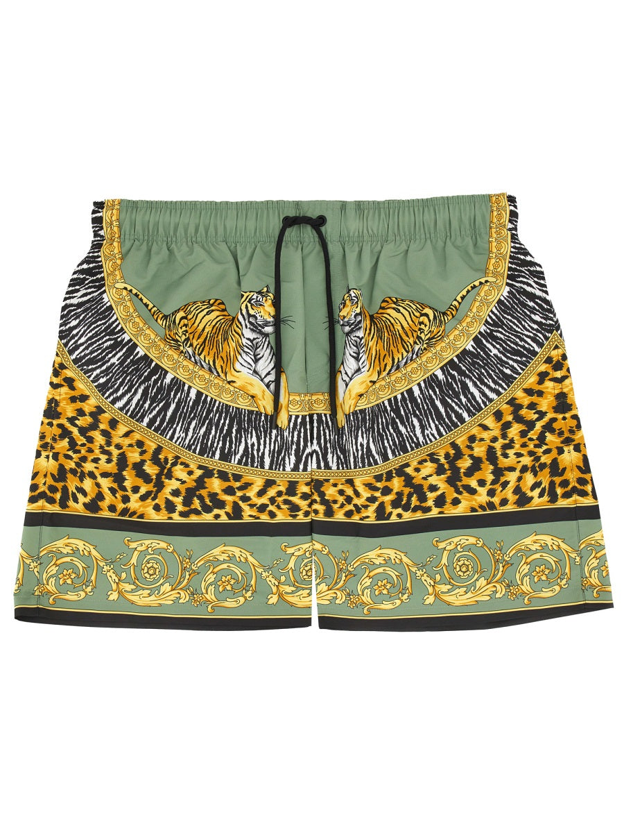 Versace Men "Wild Cats" Beach Bermuda Shorts VERSACE
