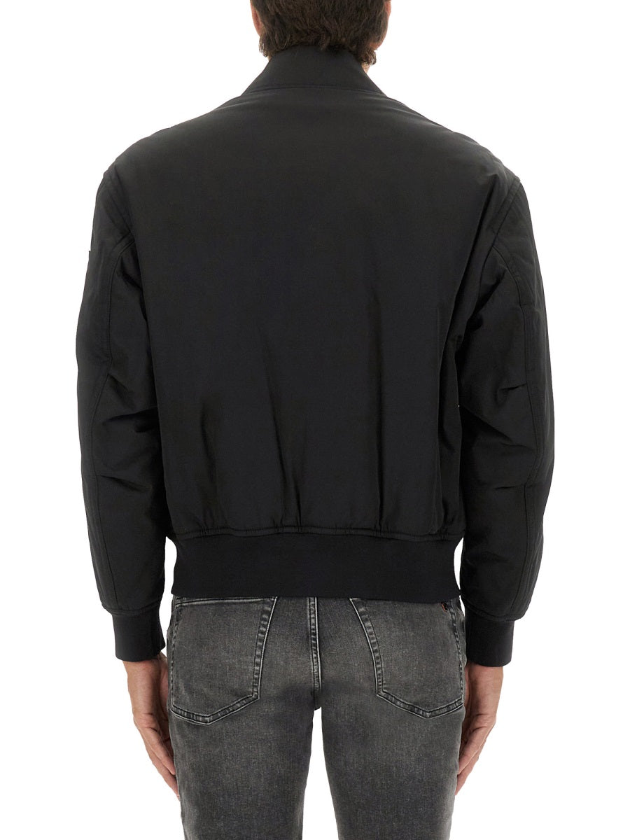 Boss Men Bomber Jacket With Removable Lining BOSS