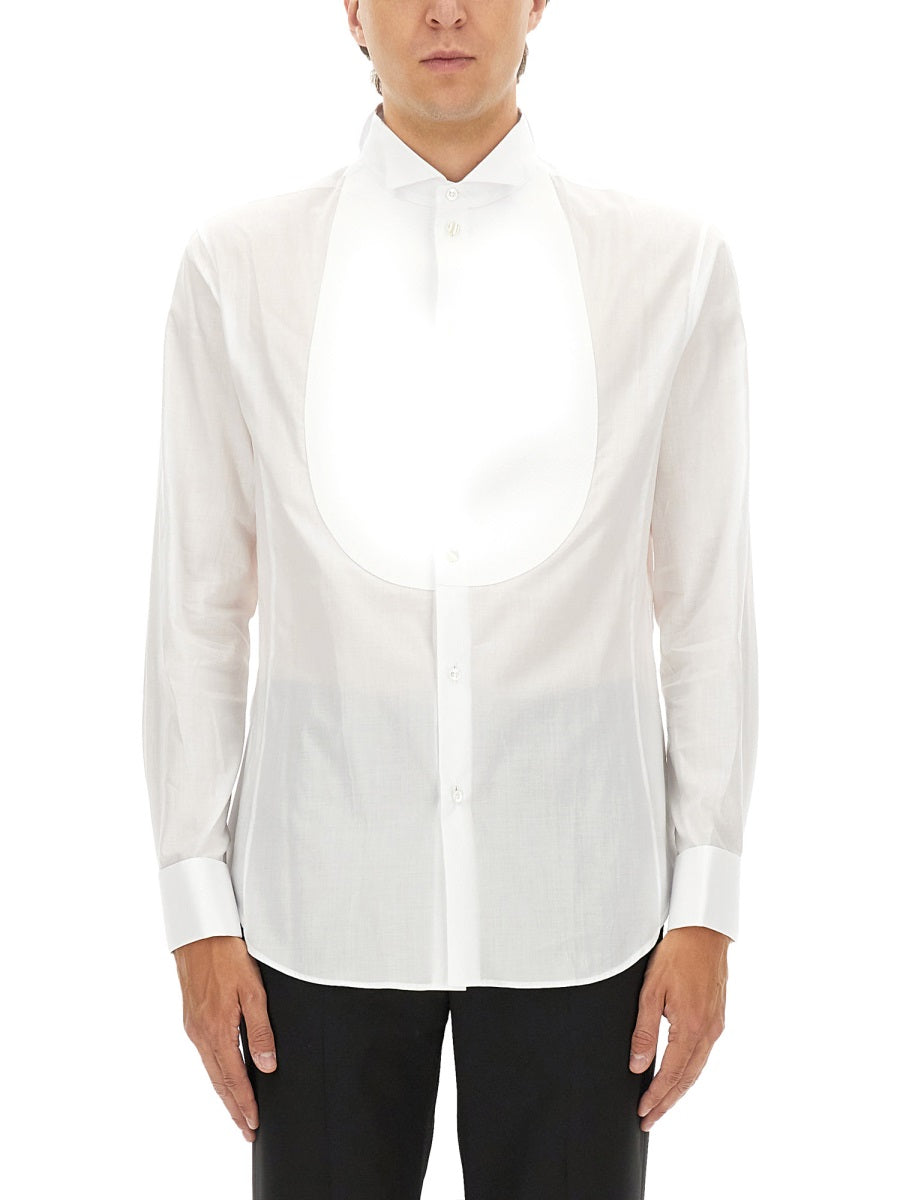 Giorgio Armani Men Camicia Smoking In Cotone GIORGIO ARMANI