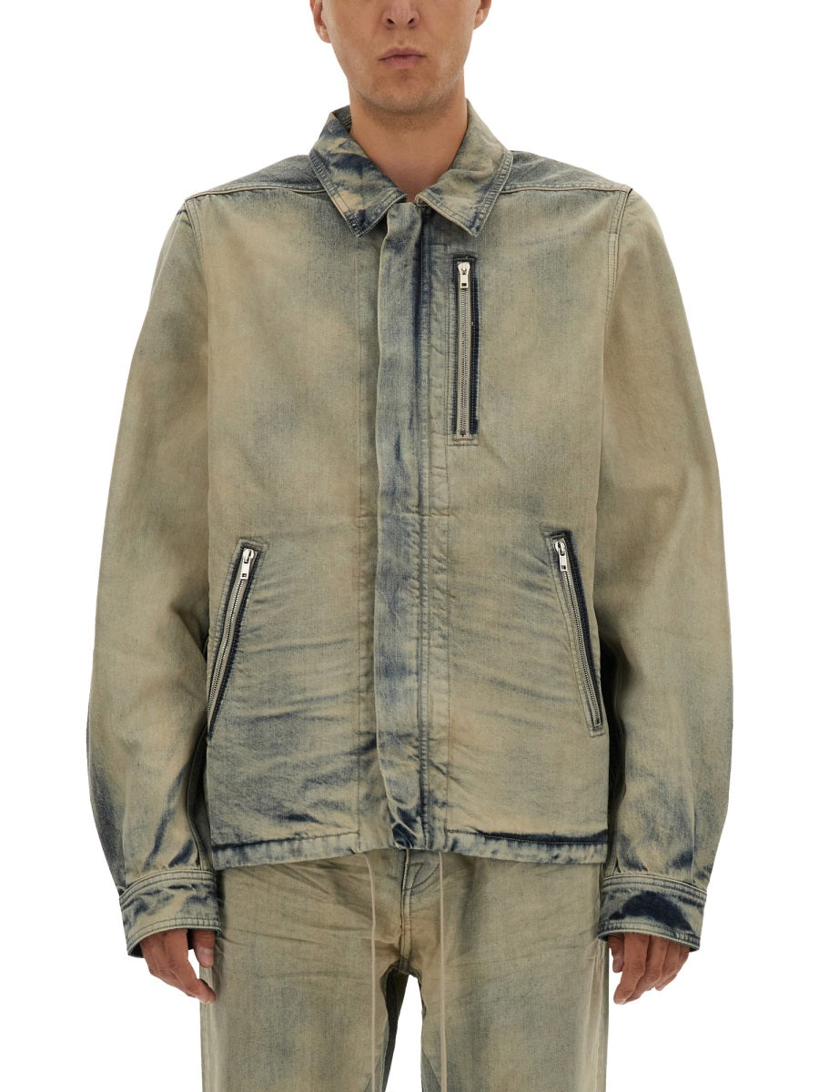Rick Owens Drkshdw Men Jacket With Concealed Zipper RICK OWENS