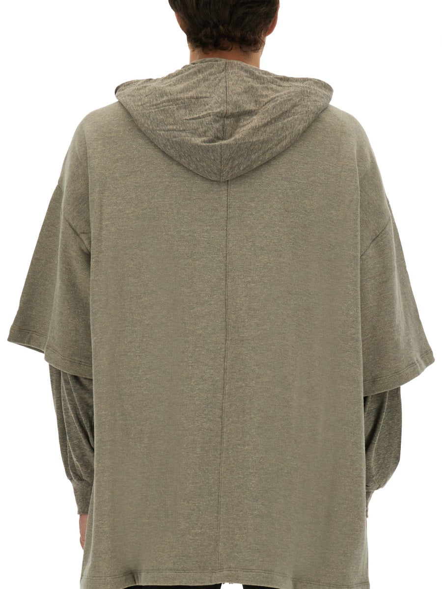 Rick Owens Drkshdw Men "Tommy Hustler" Hoodie RICK OWENS