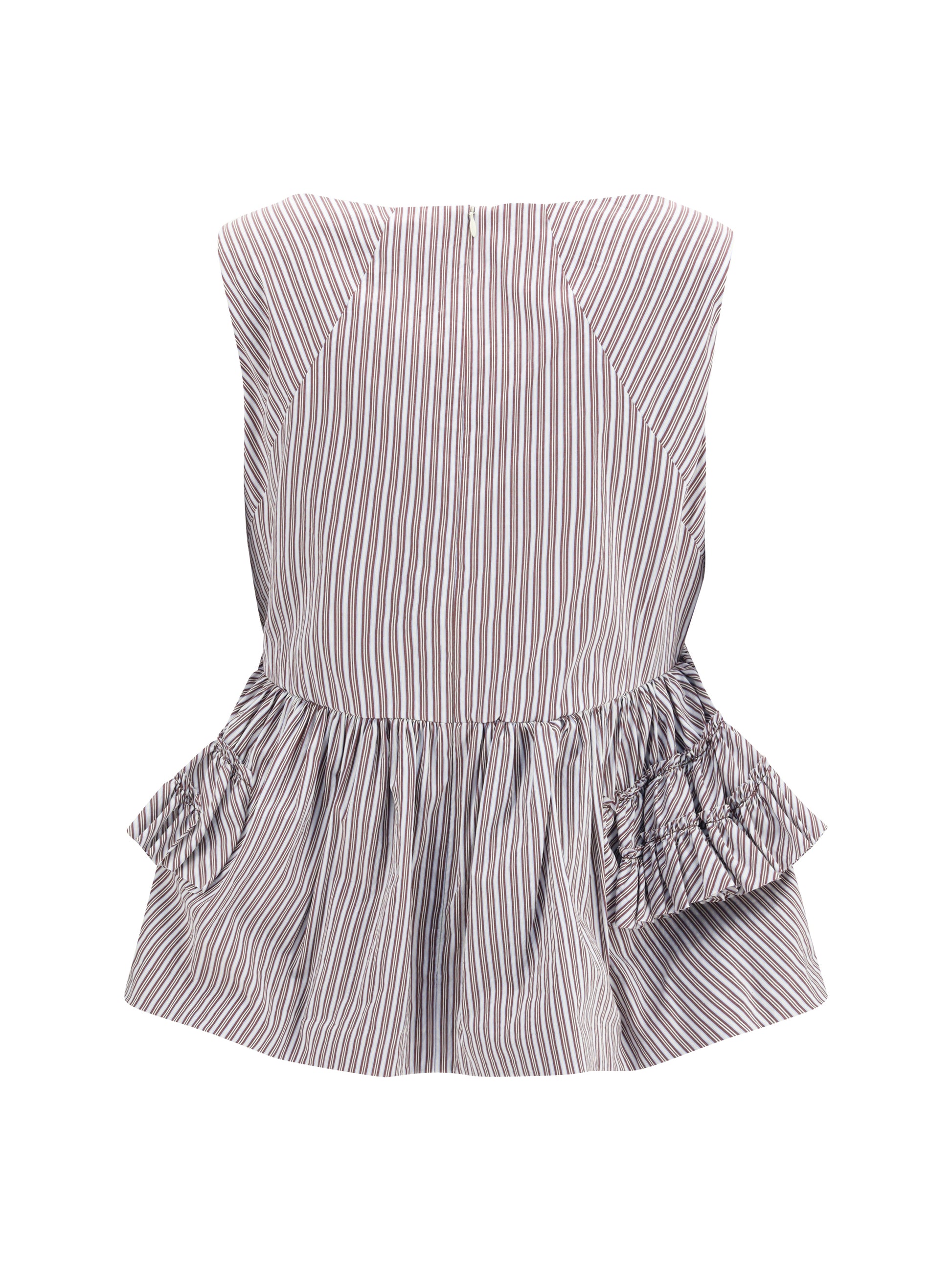 Dries Van Noten Women Striped Ruffled Peplum Top DRIES VAN NOTEN
