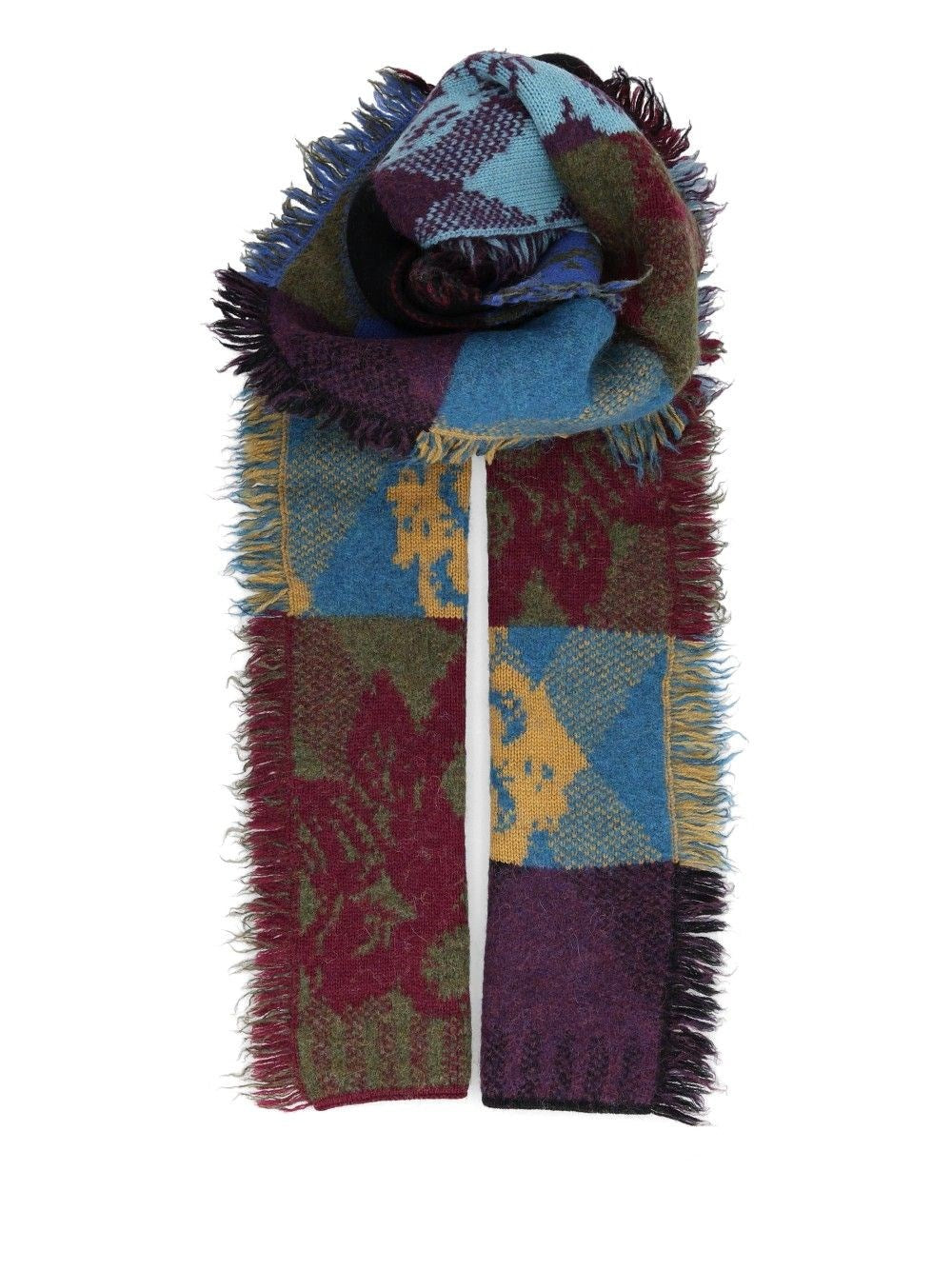 Dries Van Noten Men Long Wool And Alpaca Scarf DRIES VAN NOTEN