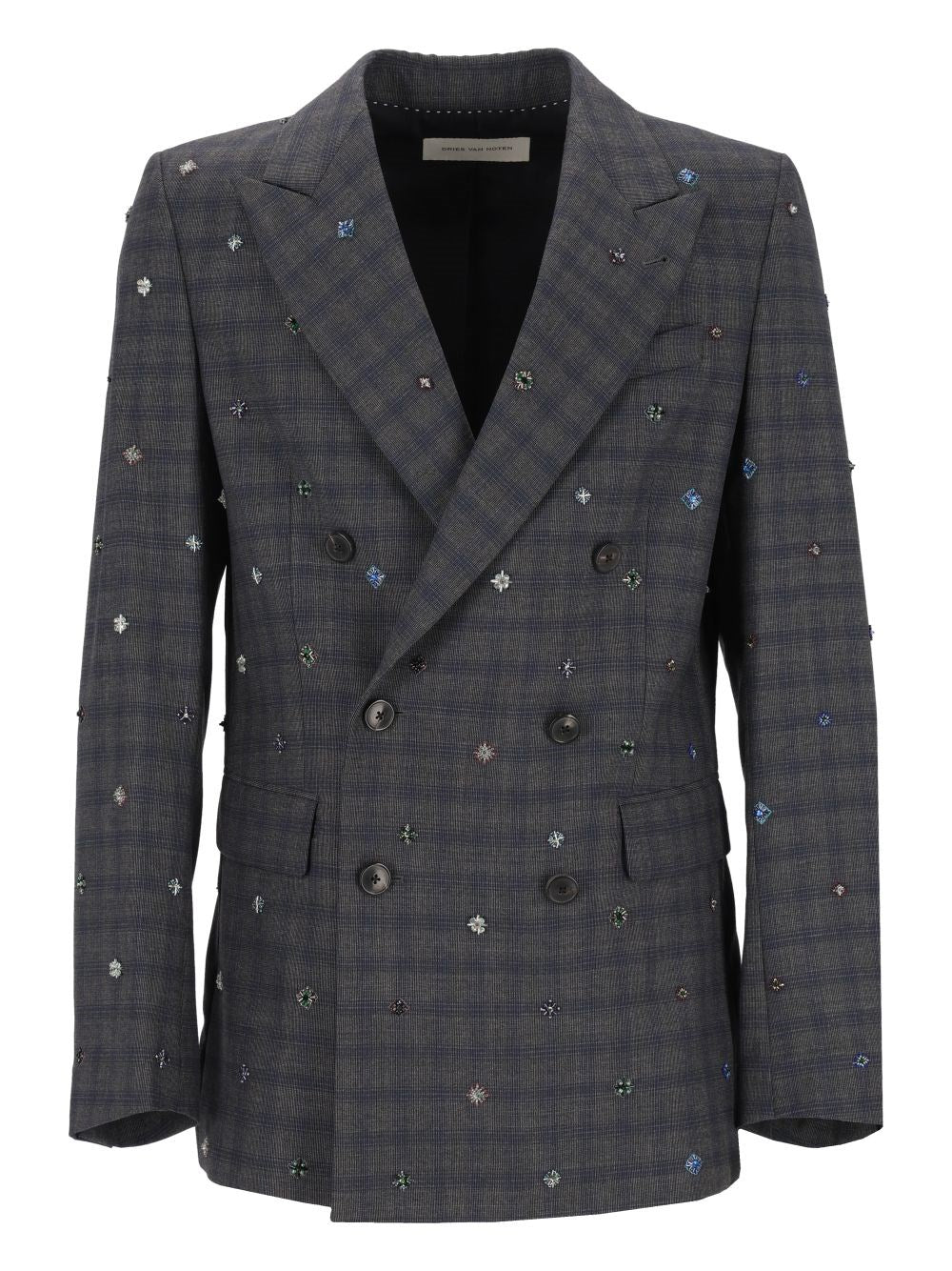 Dries Van Noten Men Embroidered Wool Blazer DRIES VAN NOTEN