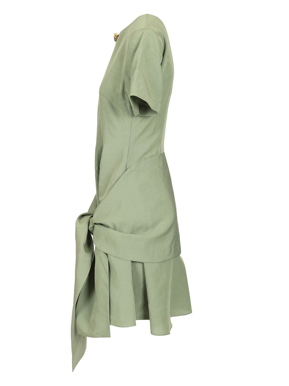 Loewe Paula's Ibiza Women Pebble Dress In Viscose And Linen LOEWE