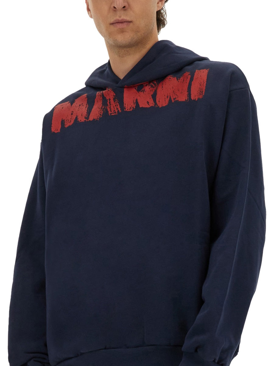 Marni Men Sweatshirt With Maxi Logo Print MARNI