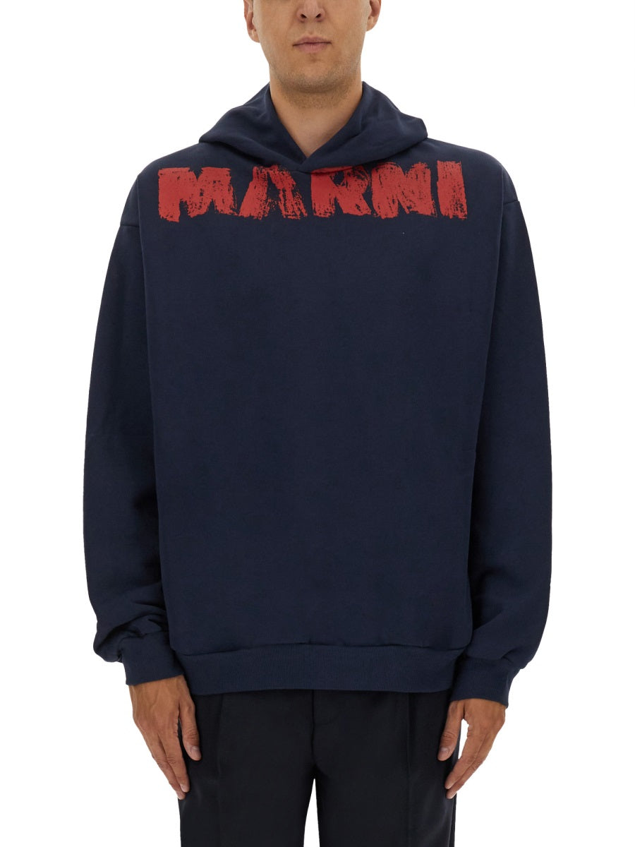 Marni Men Sweatshirt With Maxi Logo Print MARNI