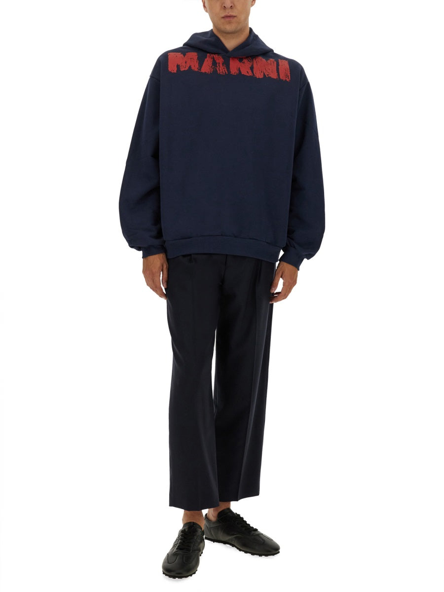 Marni Men Sweatshirt With Maxi Logo Print MARNI