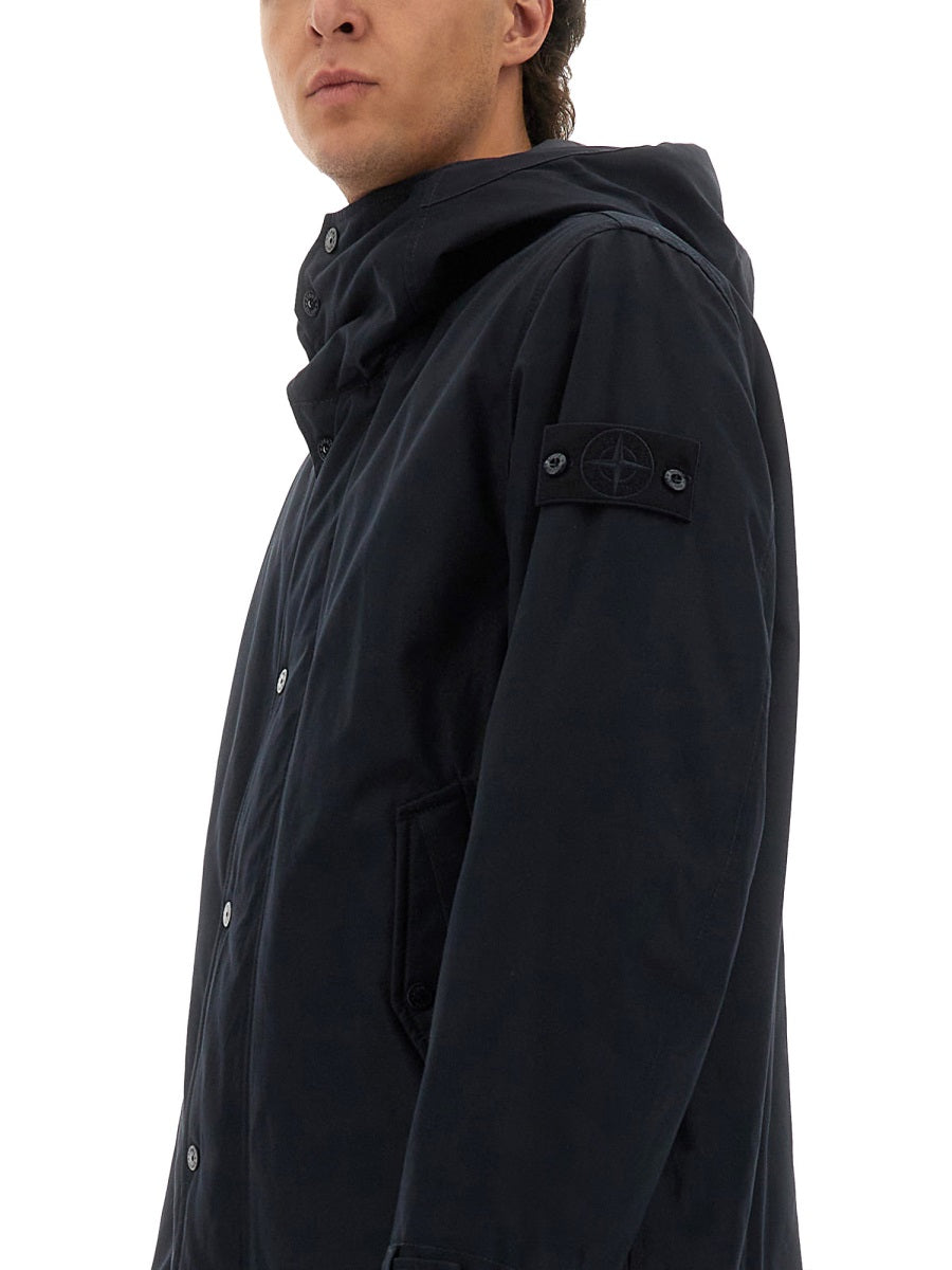 Stone Island Men Waterproof Jacket With Hood STONE ISLAND