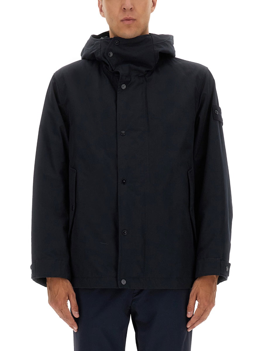 Stone Island Men Waterproof Jacket With Hood STONE ISLAND