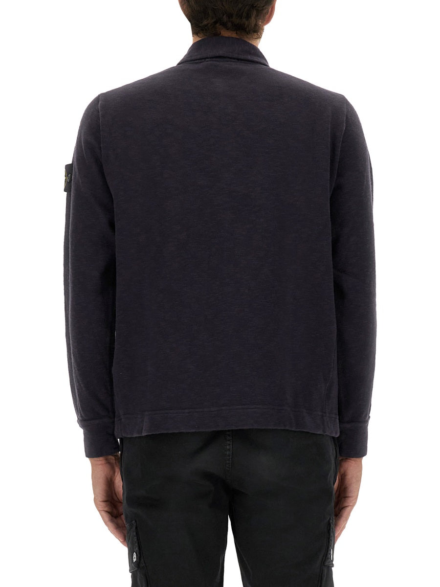 Stone Island Men Cotton Vanisé Polo Shirt STONE ISLAND