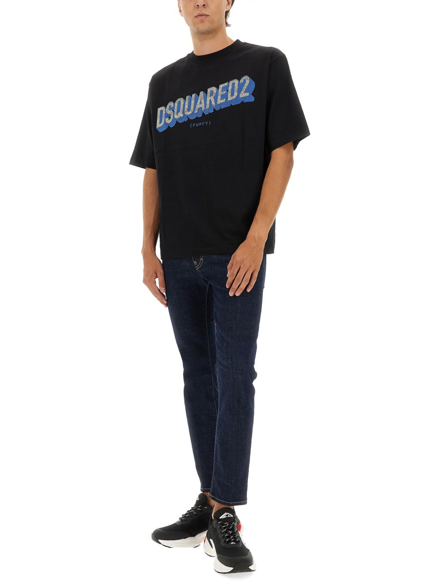 Dsquared Men T-Shirt With Logo DSQUARED2