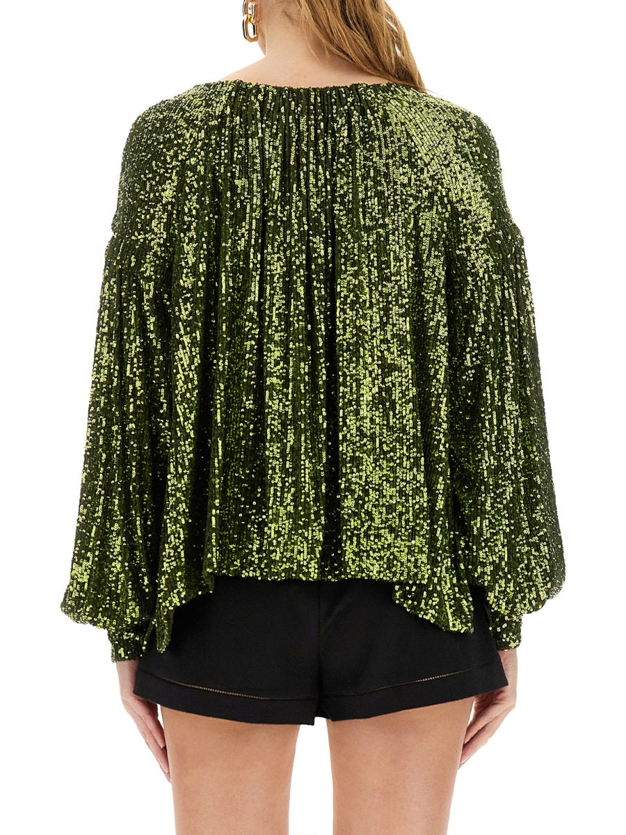 Rabanne Women Sequin Blouse PACO RABANNE