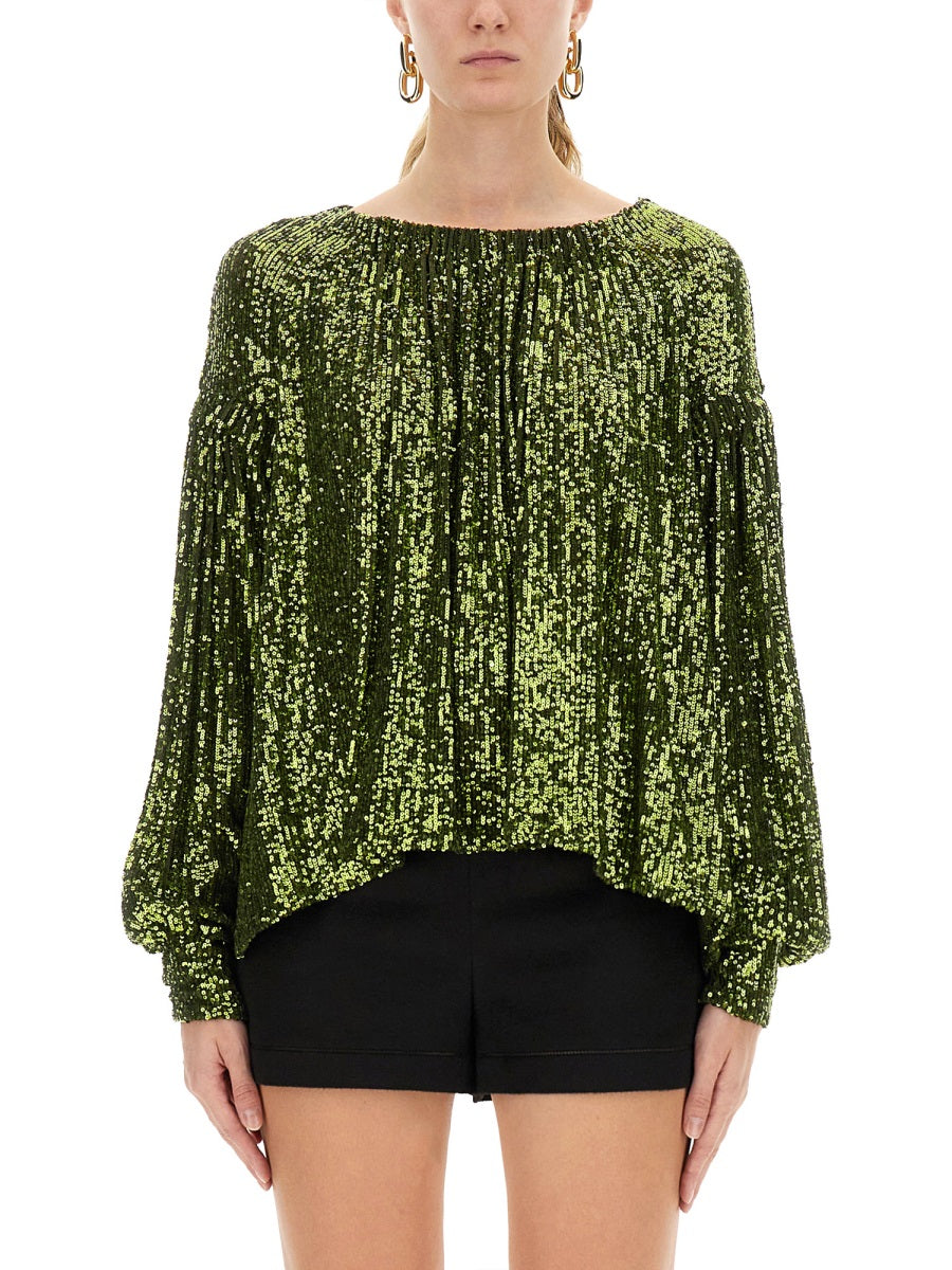 Rabanne Women Sequin Blouse PACO RABANNE