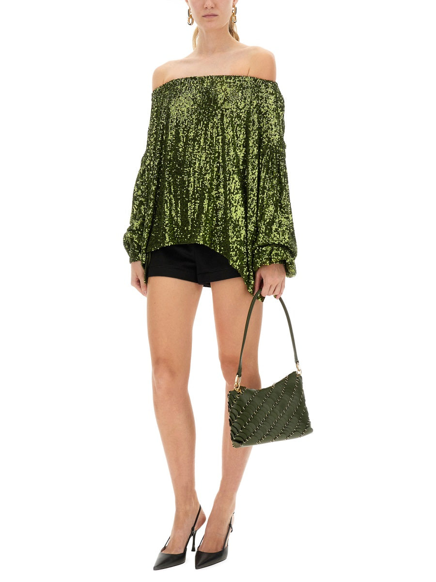 Rabanne Women Sequin Blouse PACO RABANNE