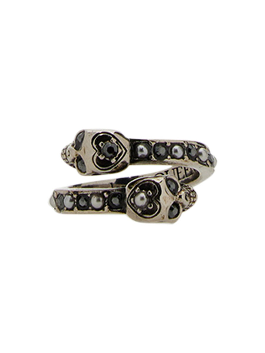 Alexander Mcqueen Women Anello Twin Skull ALEXANDER MCQUEEN
