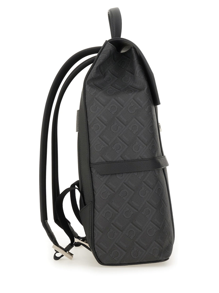 Ferragamo Men Zaino Con Fibbia "Gancini" FERRAGAMO