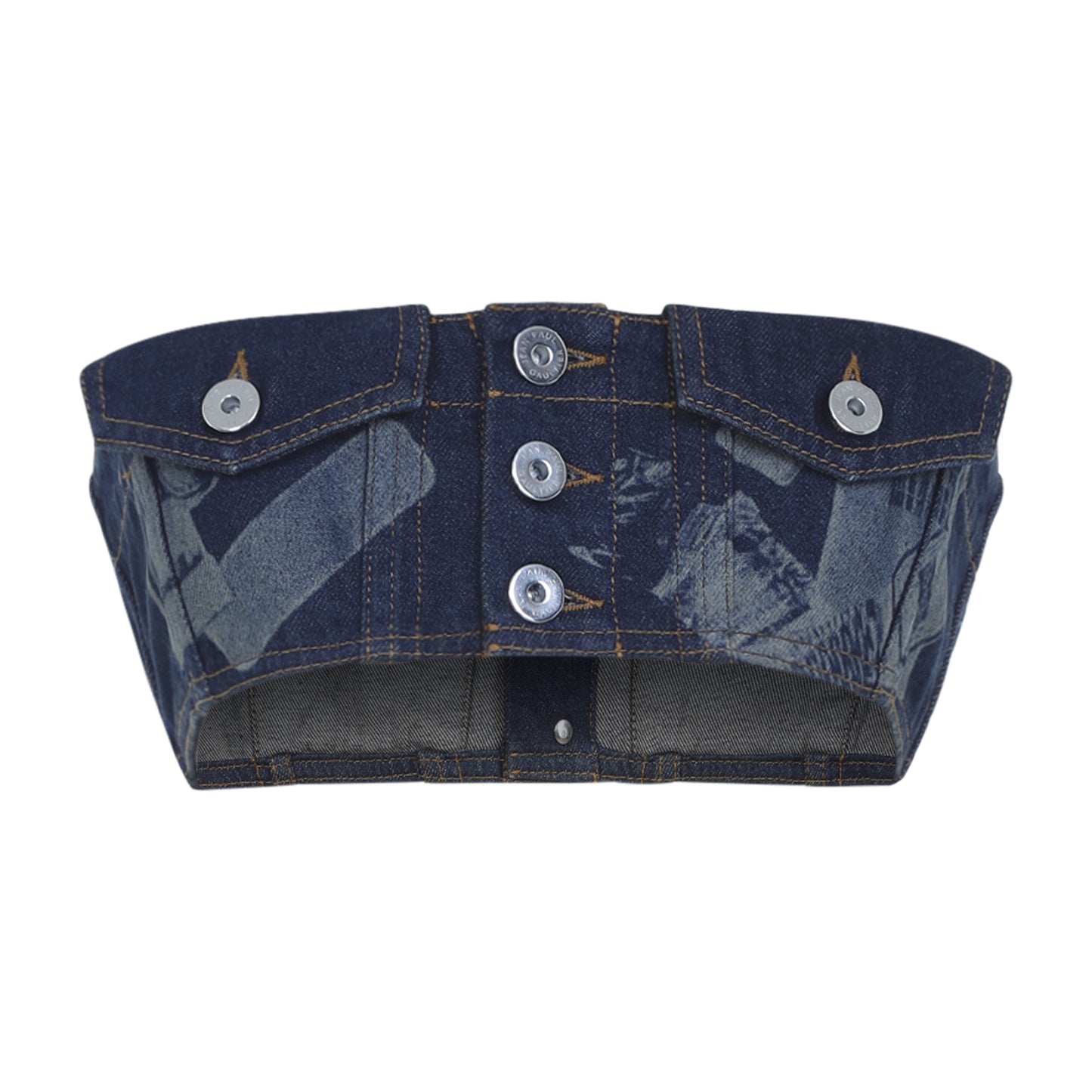 Jean Paul Gaultier Denim Bra Top Women JEAN PAUL GAULTIER