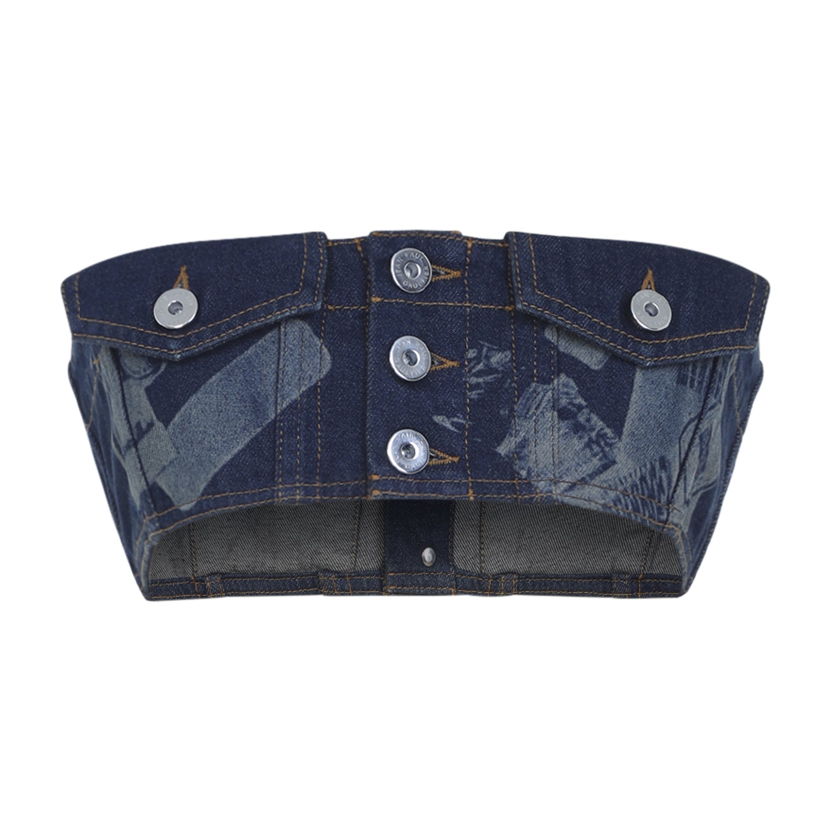 Jean Paul Gaultier Denim Bra Top Women JEAN PAUL GAULTIER